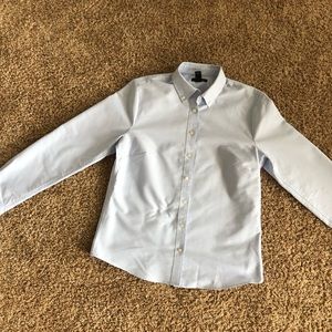 Lands End Blue Oxford Private School Shirt